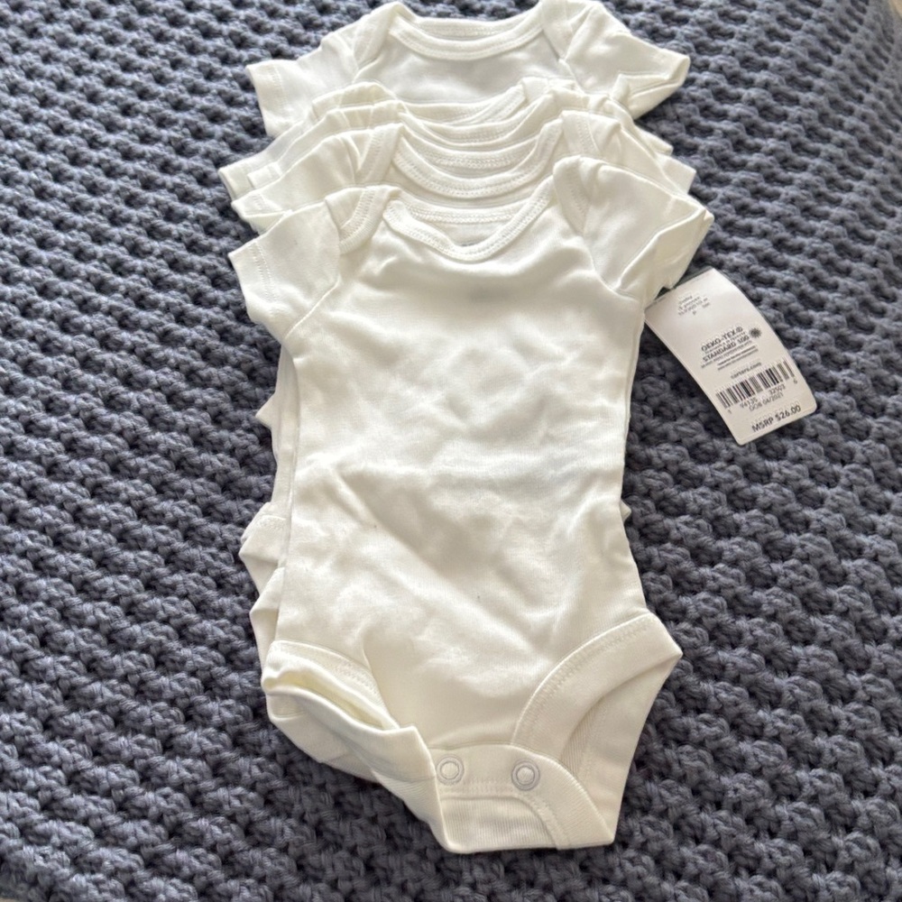 Carter's Classic White Bodysuit Set